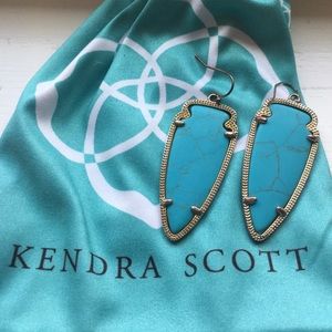 Retired Kendra Scott Turquoise Skylar Earrings